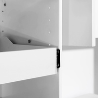 Armário de Parede Moderno para Cozinha de Hotel Eacha, Organizador Vertical Retrátil com Cesto, Multifuncional, 3 Prateleiras, 25cm de Profundidade, 45.2cm