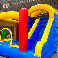 Château gonflable AirFunPro pour l'intérieur et l'extérieur, en PVC, avec toboggan et trampoline, installation facile, taille personnalisée, capacité maximale 10 personnes