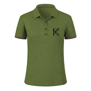 Polo à manches courtes brodé avec logo personnalisé, vente en gros, respirant, uni, décontracté, pour hommes et femmes, séchage rapide, polyester et coton - Product Image 3