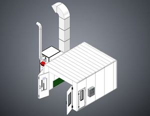Nuevo Producto: Cabina de Pintura Económica de Alta Calidad Personalizada en Color, 5.5kw, con EPS, Lana de Roca o PVC para Motocicletas - Product Image 6