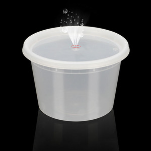 Lot de bols à soupe en pp jetables, pièces, bols à soupe <span class=keywords><strong>micro</strong></span>-<span class=keywords><strong>ondable</strong></span> avec couvercles boîte à bento, contenant pour aliments - Product Image 5
