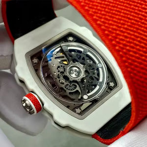 Reloj mecánico de nivel superior de gama alta, reloj de fibra de carbono, reloj de movimiento mecánico completamente automático, funda ultrafina con hebilla de nailon - Product Image 4