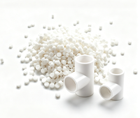 Gránulos de PVC Blanco Rígido de Alto Impacto SG5, Compuesto Modificado Duradero para Tuberías de Drenaje de Agua