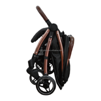 Poussette de voyage légère Landau pour bébé Landau de voyage en avion Poussette de voyage pliable automatique Landau pour bébé portable