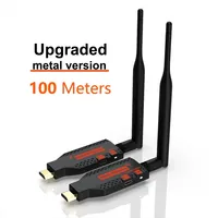 Transmisor y Receptor Inalámbrico WiFi de 100M, Diseño y Molde Personalizados, Sin Extensor de Material, Audio/Video, 1 Tx 4 Rxs, para Laptop/PC/Proyector