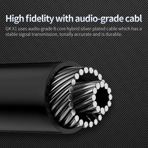 Adaptador DAC AMP Metálico GK X1 HIFI para Auriculares, Cable de Audio Tipo-C a 3.5mm con Amplificación PCM de 192kHz, Cable Adaptador PCM de 192kHz - Product Image 6