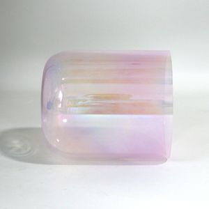 Cuenco <span class=keywords><strong>de</strong></span> Cristal Transparente con Degradado Rosa Aurora para <span class=keywords><strong>Sanación</strong></span>, Meditación, Música, Percusión, Instrumento Musical, Yoga - Product Image 4