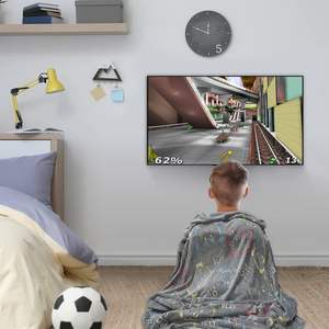 クロスボーダーグローインザダーク漫画フランネル光沢のある蛍光子供用寝具毛布ゲームコンソール用スペース怠惰な昼寝 - Product Image 3