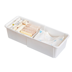 Nouveau organisateur d'articles divers en plastique pour placard Rectangle bébé produits boîte de rangement compartiments Flexible maison accessoires stockage - Product Image 1