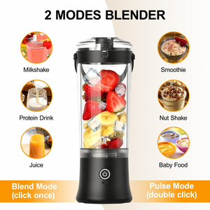 Nouveau design d'usine : Mixeur-presse-agrumes électrique portable grande capacité, recharge USB, multifonctionnel pour smoothies domestiques - Product Image 3