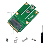 Adaptateur de modem sans fil Mini PCI-E MPCIe vers NGFF M.2 M2 Clé B (sans emplacement pour carte SIM) pour module WWAN 3G 4G LTE