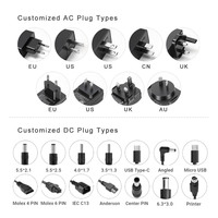 100-240v 50-60hz 12v 2a AC DC alimentation adaptateur d'alimentation intertek 24v 1a adaptateur ac