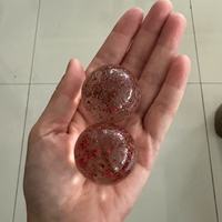 Billes de verre écologiques faites à la main en tailles 35mm/25mm/16mm - Billes décoratives à motifs tachetés mignons de style sportif pour la décoration et le remplissage de bouteilles
