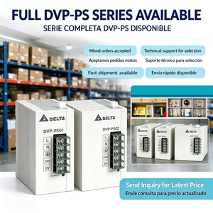 Módulo de Fuente de Alimentación PLC Delta DVPPS01 24VDC 1A Original, Montaje en Riel DIN para Sistema PLC Serie DVP - Product Image 6