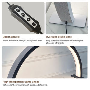 Lampe à LED pour ongles OEM d'usine, lumière scintillante, lampe de table à LED mince pour manucure, lampe demi-lune pour salons de manucure - Product Image 3