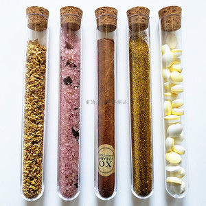 Transparent Ps Test Tubes 20X150Mm With Cork For <b>Bath</b> Salts Cigars Candies <b>Storage</b> 30Ml Capacity Observable Design - Product Image 1