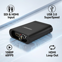 Boîtier de capture vidéo SDI HDMI UC3200HS 1080P60, prend en charge Wirecast XSplit, utilise une carte de capture vidéo à 2 canaux pour la production multimédia