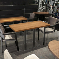 Nouvel arrivage Tables à manger modernes de luxe en bois massif Ensemble de chaises Meubles de restaurant commercial pour hôtels, cafés et restaurants