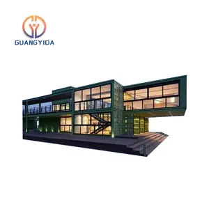 Fast Assembly Luxury Combined Residential Prefab Cabin Prefab Residential House Sandwich Panel Houses