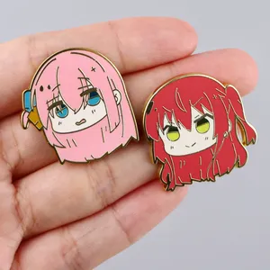 Broches en métal <span class=keywords><strong>BOCCHI</strong></span> <span class=keywords><strong>THE</strong></span> <span class=keywords><strong>ROCK</strong></span> Anime Cosplay, épingles mignonnes de personnages, badges pour vêtements et sacs à dos, accessoires de mode et bijoux - Product Image 3