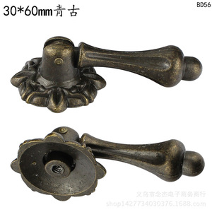 <b>Antique</b> Style Zinc Alloy Cabinet Handle 30x60mm Traditional Chinese Design Single Hole Drawer Knob BD56 - Product Image 2