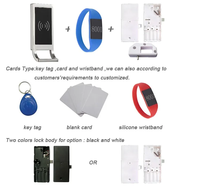 Serrure de casier de gym durable, étanche, en alliage de zinc, antivol, intelligente, électrique, sans clé, RFID, carte de proximité, serrure à glissière