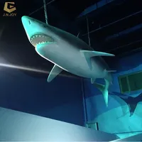 F-01ที่กำหนดเองสวนสนุกไฟเบอร์กลาสเรซิ่นฉลามจำลองสัตว์สำหรับขาย