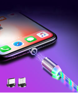 UUTEK fábrica al por mayor barato <span class=keywords><strong>2</strong></span> <span class=keywords><strong>metros</strong></span> de luz LED 3 en 1 <span class=keywords><strong>cargador</strong></span> magnético cable cargadores universales para todos los dispositivos tipo C cable - Product Image 4