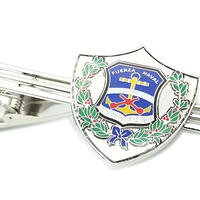 Barrette à cravate personnalisée avec logo sur mesure, accessoires pour hommes, métal doré ou argenté