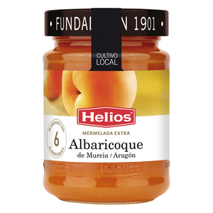Marmellata Extra di Albicocche Helios 340G Coltivazione Locale Senza Glutine 44% Zucchero 60% Contenuto di Frutta Origine Spagna - Product Image 1