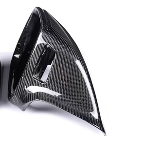Coque de rétroviseur en fibre de carbone noire pour Audi Q5 SQ5 Q7 SQ7 – Modification - Product Image 1