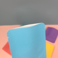 2gm 5gm 10gm Mini bolsa de papel Kraft blanco respetuoso con el medio ambiente grado alimenticio tres sellado rasgón muesca PE forrado té café bolsita