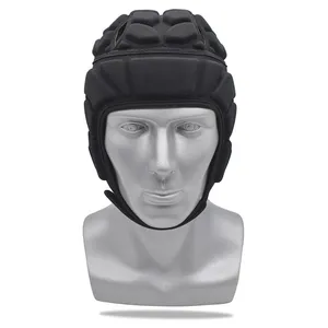 Helm Rugby dengan busa katun, bantalan kepala anti-tabrakan, perlengkapan keselamatan untuk sepak bola