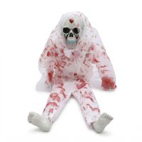 Squelette animatronique Halloween 2026, sonore et qui se redresse, vente en gros usine, personnalisable pour maison hantée, bar, escape room