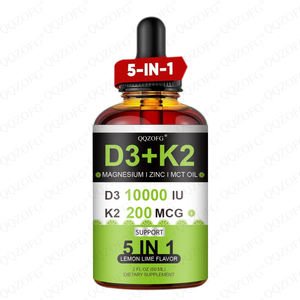 איכות פרימיום oem ויטמין <span class=keywords><strong>d3</strong></span> k2 טיפות ויטמין <span class=keywords><strong>d3</strong></span> 10000 iu עם מגנזיום תוספת מינרלים עבור תמיכה חיסונית & מצב רוח 60 מ "ל - Product Image 1