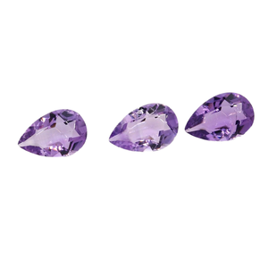 Aigue-marine naturelle taille poire, pierre de bijoux personnalisée, couleur violet - Product Image 1