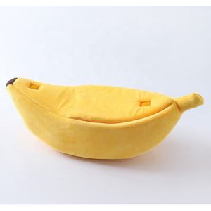 Offre Spéciale Jaune <span class=keywords><strong>Banane</strong></span> Fruits Forme Lit De Luxe Pour Animaux De Compagnie Chien Chat Lit - Product Image 3