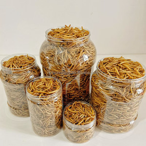 หนอนนกอบแห้งแบบเป็นก้อน อาหารปลาสำหรับปลาเบต้าฟลาวเวอร์ฮอร์น - Product Image 6