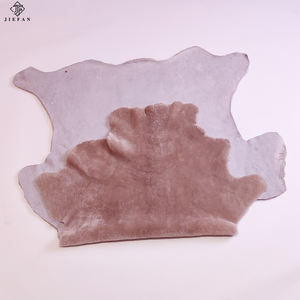 靴裏地用オーストラリアペルトショートストレートパープルリアルラム毛皮 - Product Image 2