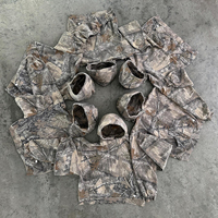 Hodie Court Homme 100% Coton avec Impression Numérique DTG Camouflage « Real Tree » Personnalisée, Pull Surdimensionné Homme Motif Chasse Tricoté