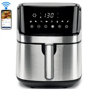 Hot Air Fryer 6.5L 8.0L8.5L Stainless Steel Electric Air Fryer Cook without Oil Air Frier Digital Touchscreen