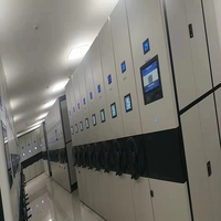 Système de rayonnage compact moderne électronique mobile en acier pour le stockage de fichiers, idéal pour la maison, le bureau, l'école et la bibliothèque