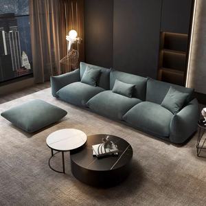 नॉर्डिक डिजाइनर छोटे से अपार्टमेंट कमरे में रहने वाले आईएनएस पवन रचनात्मक छत लघु जापानी-शैली कपड़े आलसी शुद्ध लाल रोटी सोफे - Product Image 6