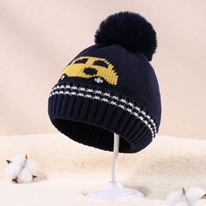 หมวกไหมพรมถักแจ็คการ์ดสำหรับเด็กผู้ชายและเด็กผู้หญิงลายการ์ตูนใหม่หมวกเด็กให้ความอบอุ่น - Product Image 4