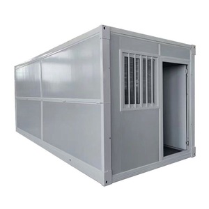 Maison conteneur pliable, extensible, de forme rectangulaire, pour usage bureautique, design industriel, épaisseur standard - Product Image 1