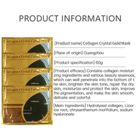 Masque Facial Noir Hydratant et Éclaircissant au Collagène, à Vendre Chaude, Personnalisable