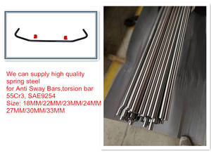 Din 55cr3 סגסוגת פלדה חם התגלגל באביב עבור מערכת ההשעיה מייצב מוט ייצור מוט מייצב - Product Image 5