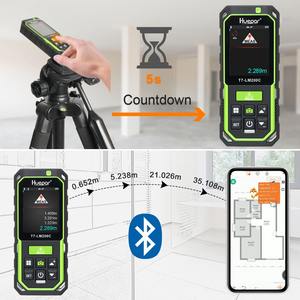 <span class=keywords><strong>Huepar</strong></span>-<span class=keywords><strong>Medidor</strong></span> de distancia láser LM90C de alta precisión, medición recargable, pantalla retroiluminada a Color con cámara, 2X/4X Zoom, 90m/295Ft - Product Image 5