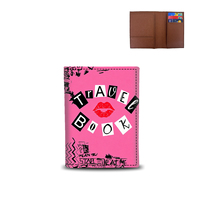 Protège-passeport en cuir PU personnalisé avec impression, organiseur de documents de voyage pour cadeaux de mariage - Design tendance