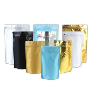 Stock Hotsell Aluminum Foil Coffee Pouch Ziplock Stand Up Packaging Coffee Pouch Bag With Valve